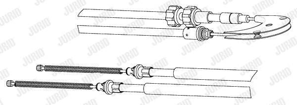 Cable Pull, parking brake (432662J)