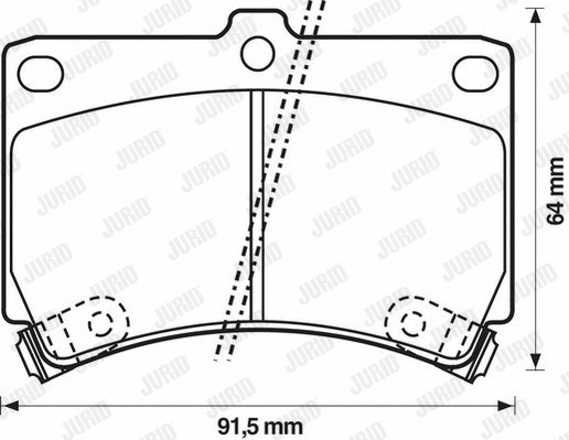 Brake Pad Set, disc brake (572145J)