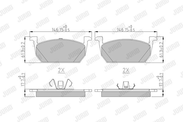 Brake Pad Set, disc brake (573833J)