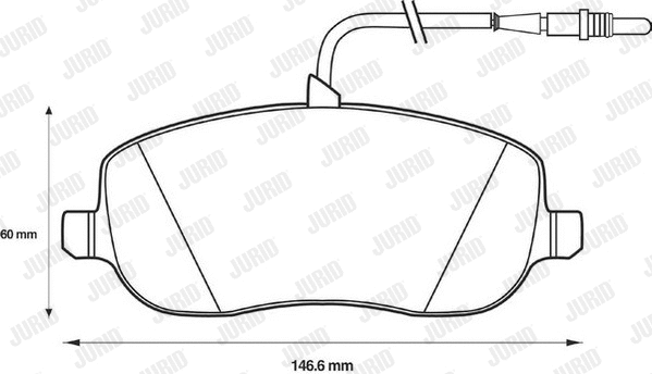 Brake Pad Set, disc brake (573096J)