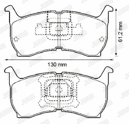 Brake Pad Set, disc brake (572320J)