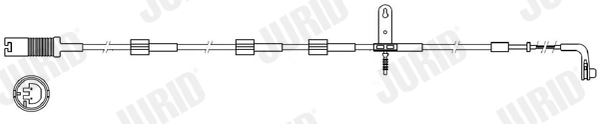 Warning Contact, brake pad wear (FWI316)