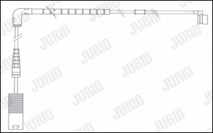 Warning Contact, brake pad wear (581414)