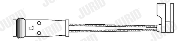 Warning Contact, brake pad wear (FWI294)