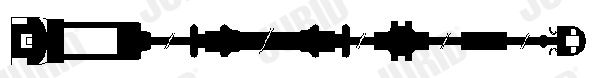 Warning Contact, brake pad wear (FWI272)