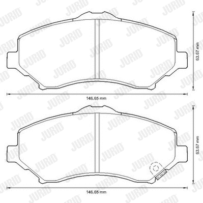 Brake Pad Set, disc brake (573298J)