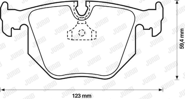 Brake Pad Set, disc brake (571918J-AS)