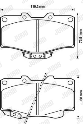 Brake Pad Set, disc brake (572140J)