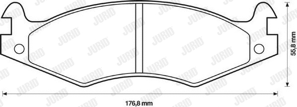Brake Pad Set, disc brake (571424J)
