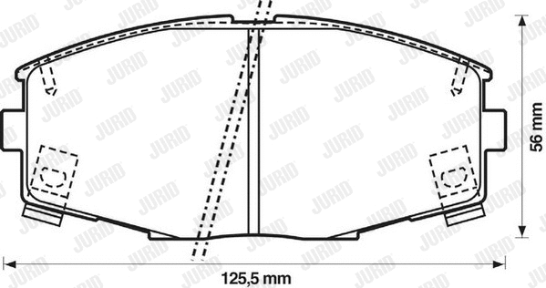 Brake Pad Set, disc brake (572266J)