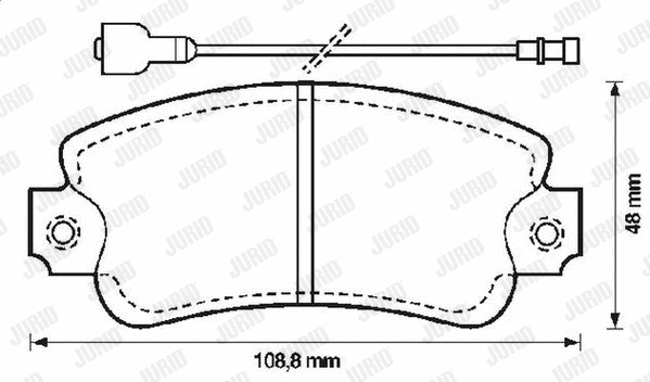 Brake Pad Set, disc brake (571285J)