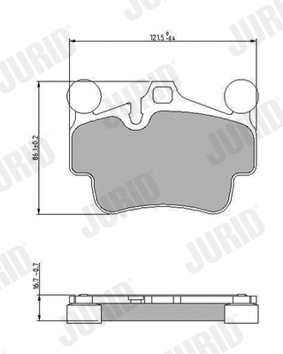 Brake Pad Set, disc brake (573650J)