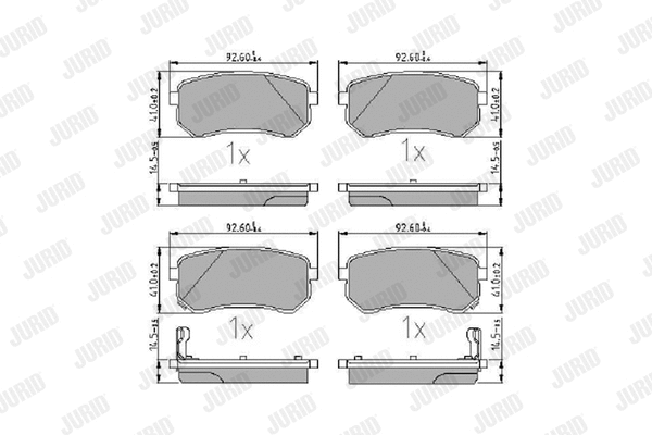 Brake Pad Set, disc brake (572527J)