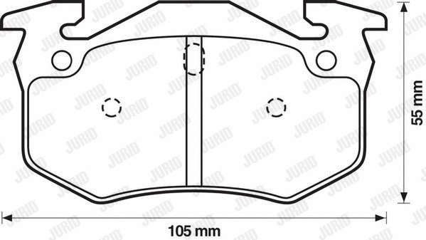 Brake Pad Set, disc brake (571747D)