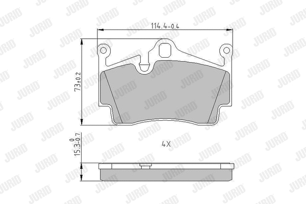Brake Pad Set, disc brake (573769J)