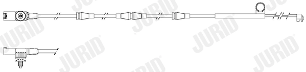 Warning Contact, brake pad wear (FWI297)