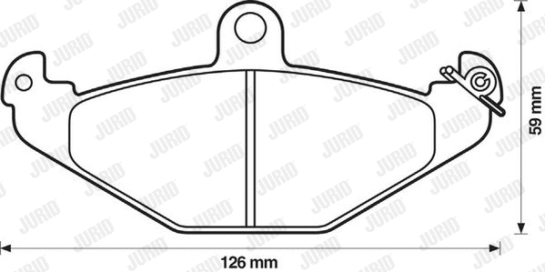 Brake Pad Set, disc brake (571425D)