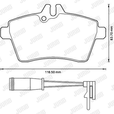 Brake Pad Set, disc brake (573226J)