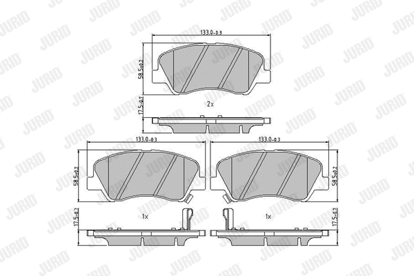 Brake Pad Set, disc brake (573368J)