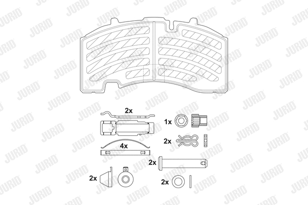 Brake Pad Set, disc brake (2917105390)