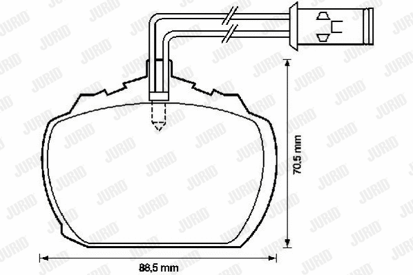 Brake Pad Set, disc brake (571820J)