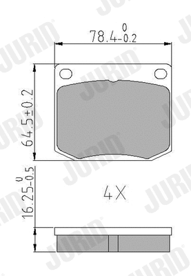 Brake Pad Set, disc brake (571358J)