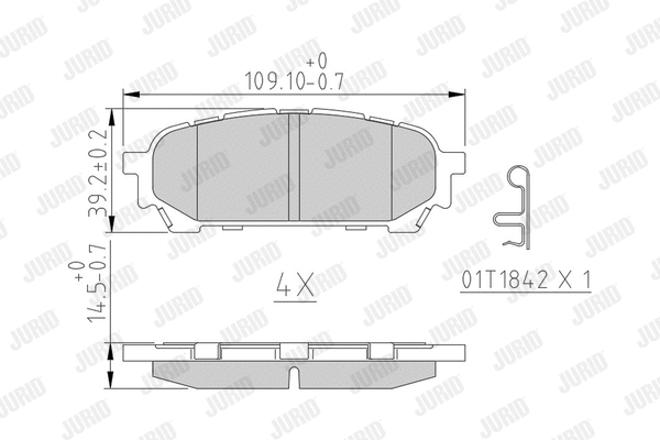 Brake Pad Set, disc brake (572529J)