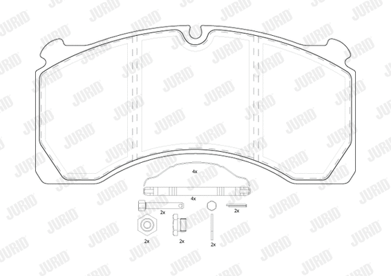 Brake Pad Set, disc brake (2912409560)