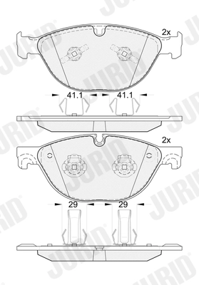 Brake Pad Set, disc brake (574005J)
