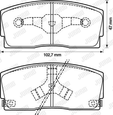 Brake Pad Set, disc brake (572164J)
