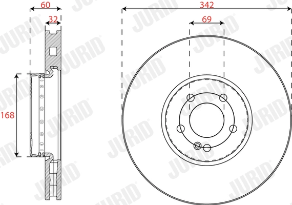 Brake Disc (563453JVC-1)