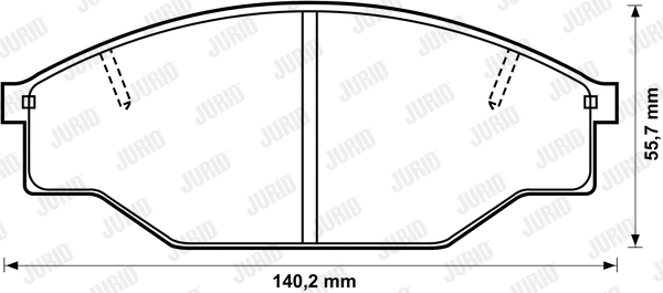 Brake Pad Set, disc brake (572355J)