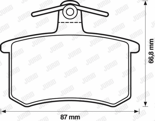Brake Pad Set, disc brake (571350J)