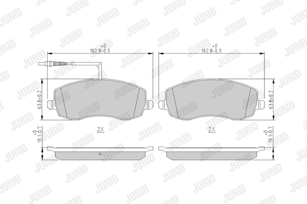 Brake Pad Set, disc brake (573327J)