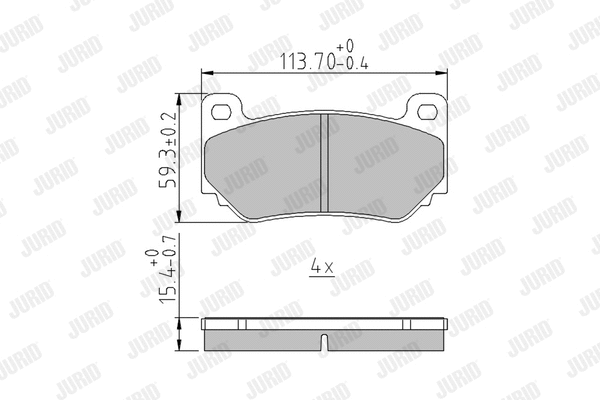 Brake Pad Set, disc brake (573392J)