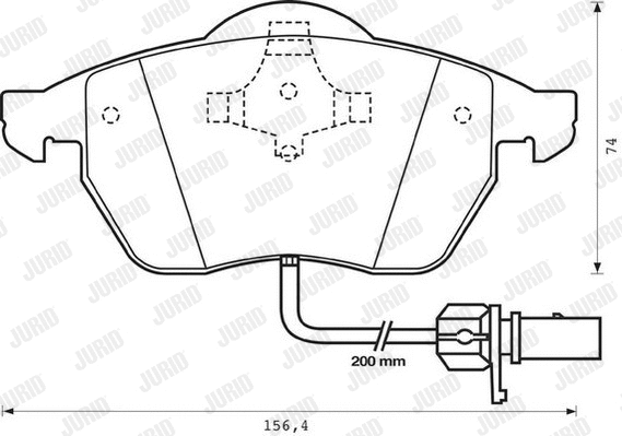 Brake Pad Set, disc brake (573022JC)
