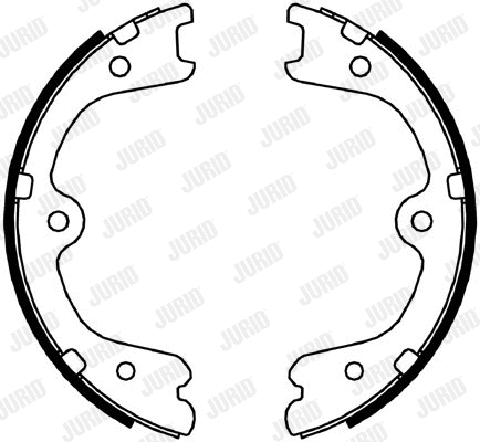 Brake Shoe Set, parking brake (362558J)
