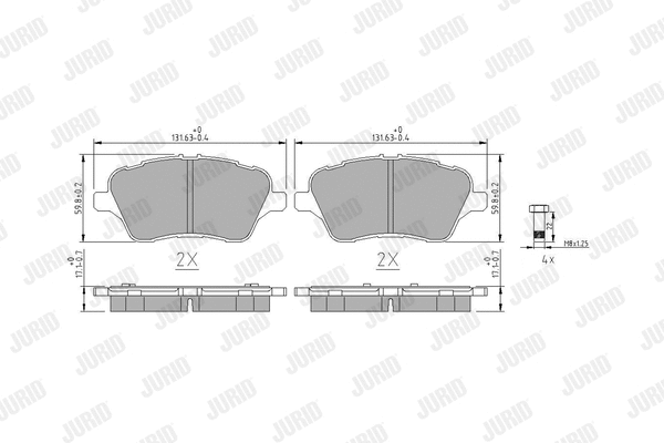 Brake Pad Set, disc brake (573363J)