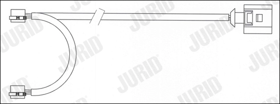 Warning Contact, brake pad wear (FWI347)
