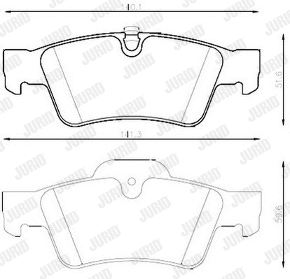 Brake Pad Set, disc brake (573202J)