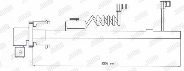 Warning Contact, brake pad wear (587027)