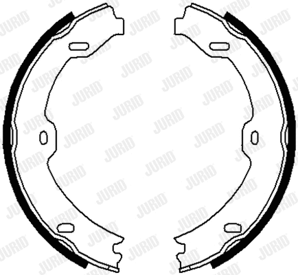 Brake Shoe Set, parking brake (362650J)