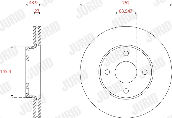 Brake Disc (563230JC)