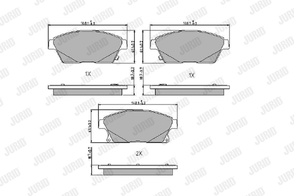 Brake Pad Set, disc brake (573325J)