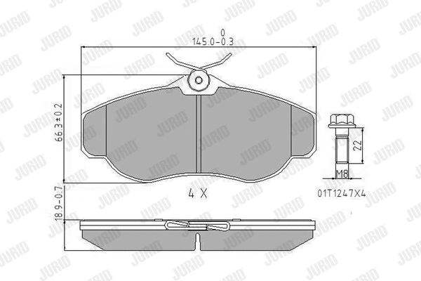 Brake Pad Set, disc brake (571937J)