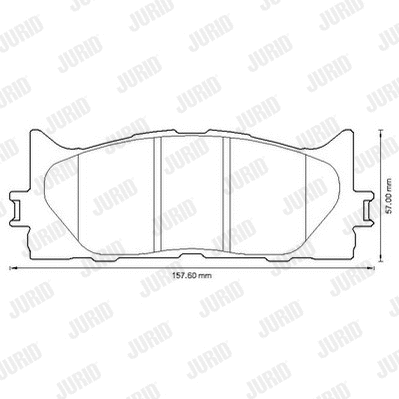Brake Pad Set, disc brake (572651J)
