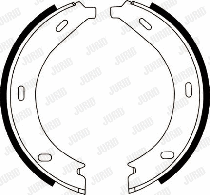 Brake Shoe Set, parking brake