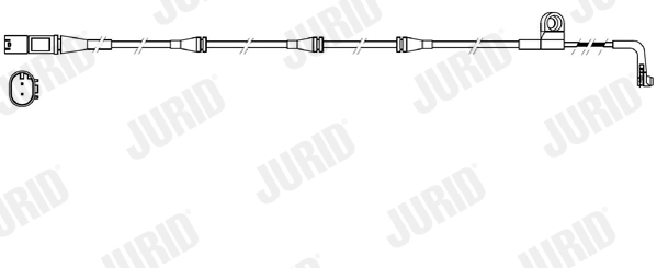 Warning Contact, brake pad wear (FWI317)