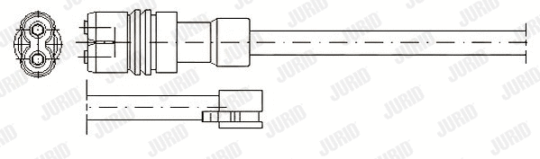 Warning Contact, brake pad wear (581318)
