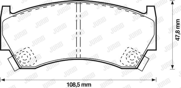 Brake Pad Set, disc brake (572396J)